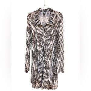 Wild Fable Mini Daisy Sheer Long Sleeve Dress XXL